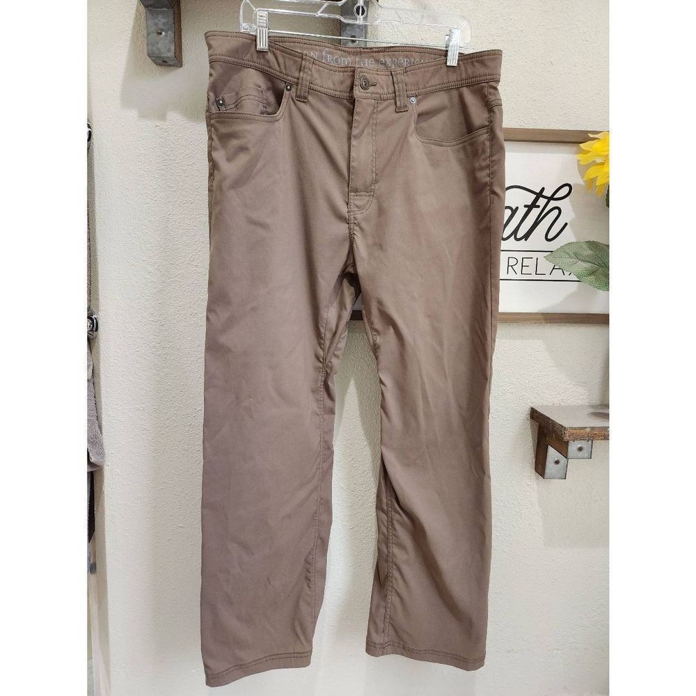 Prana Mens Pants Size 36 X 30 L Tan